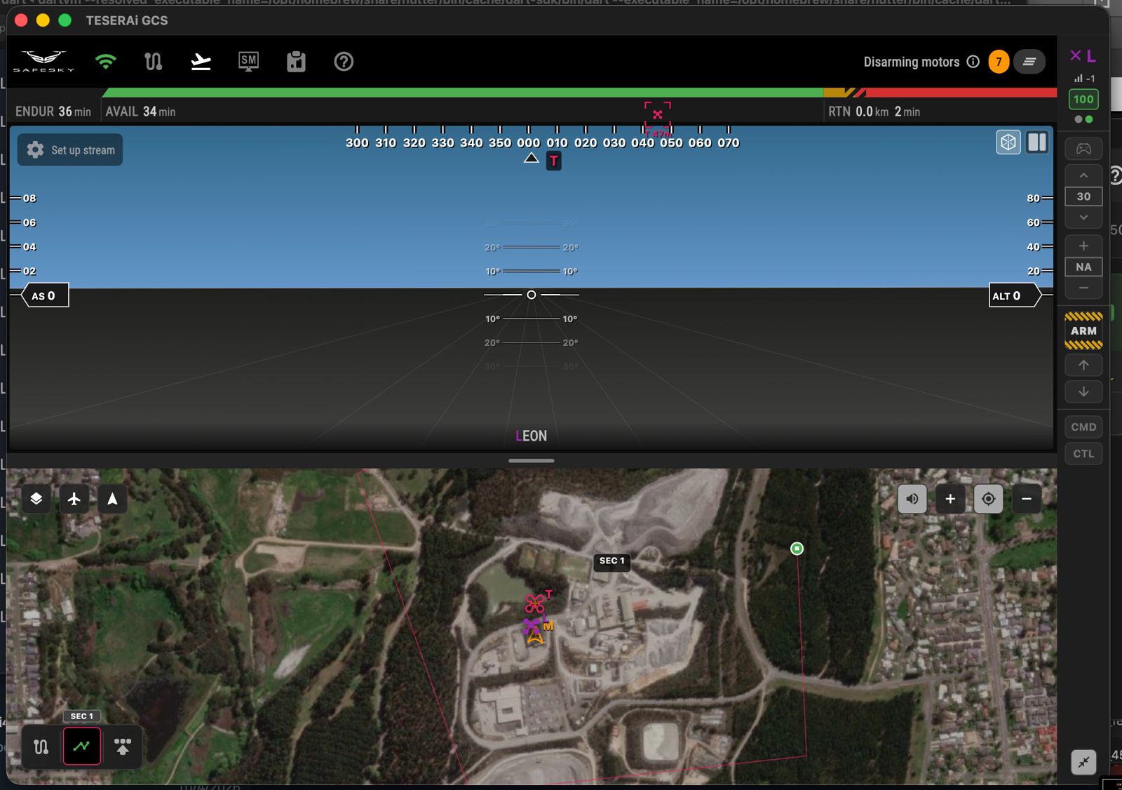 SafeSky GCS - Teserai Ground Control Station